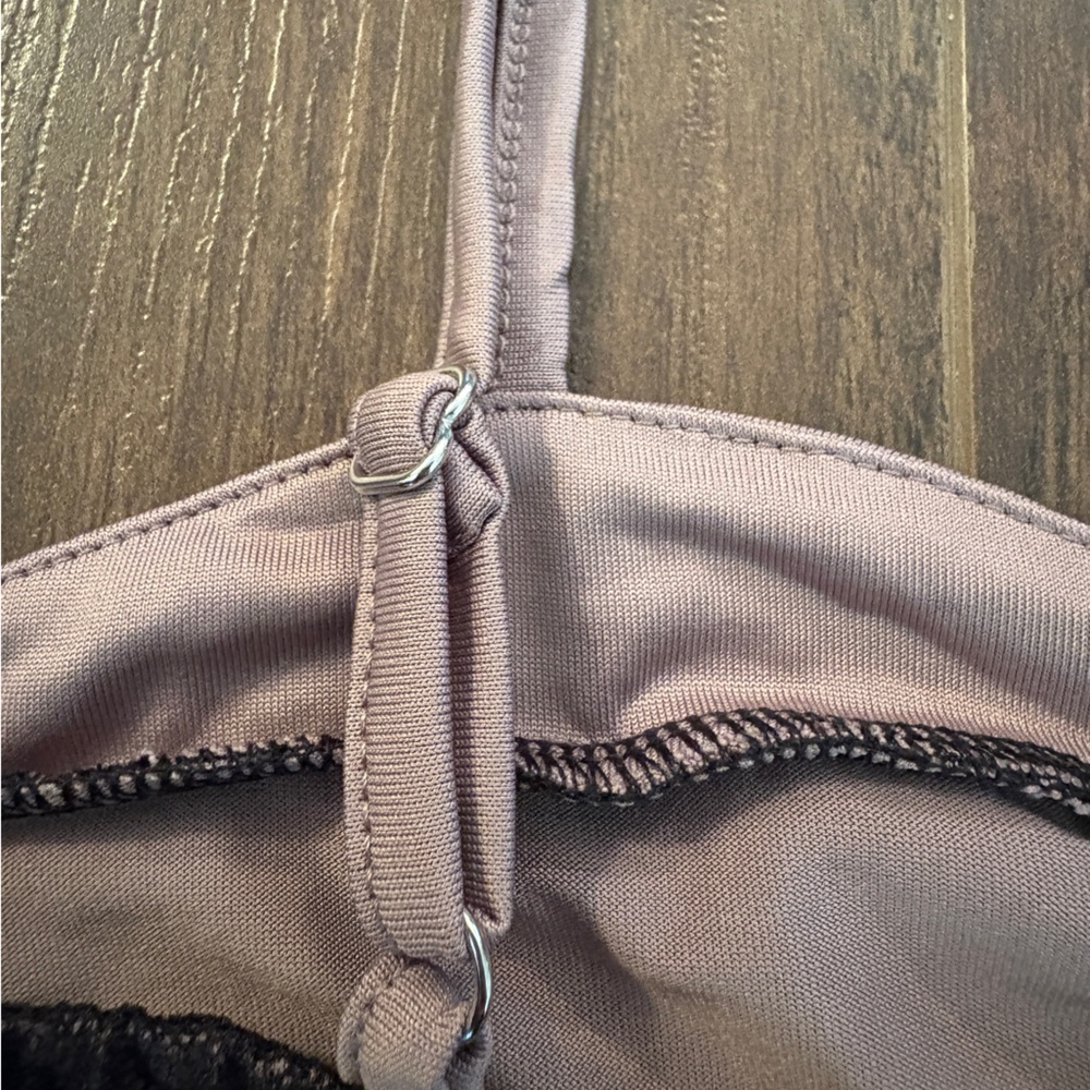 Hesperios Mauve Lace Tank Top Small - Picture 9 of 9